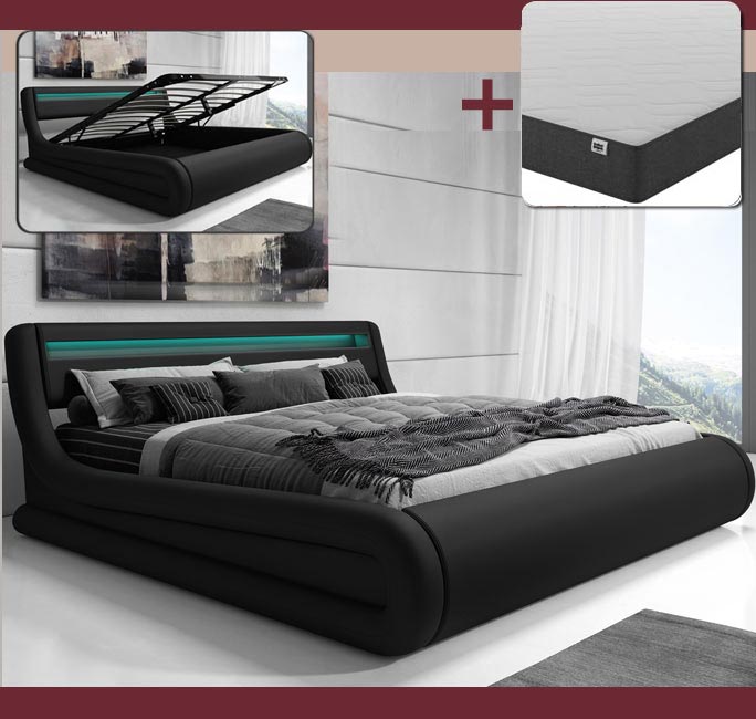 Letto Rodas nero