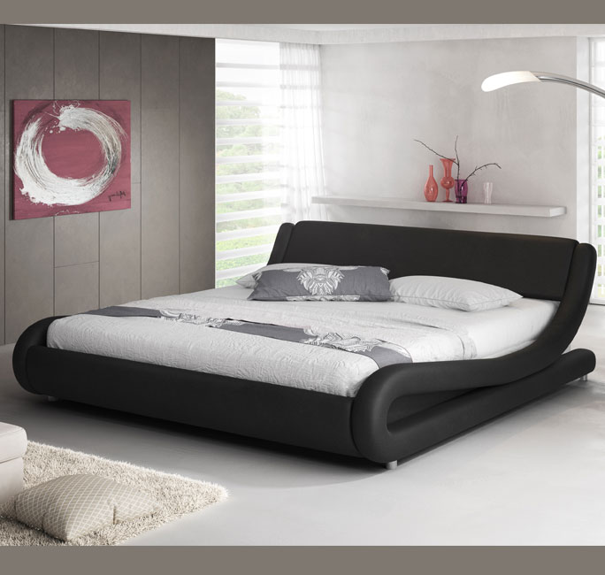 Letto de design Alessia nero