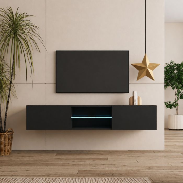 Mobile TV modello Tibi (160 cm) nero