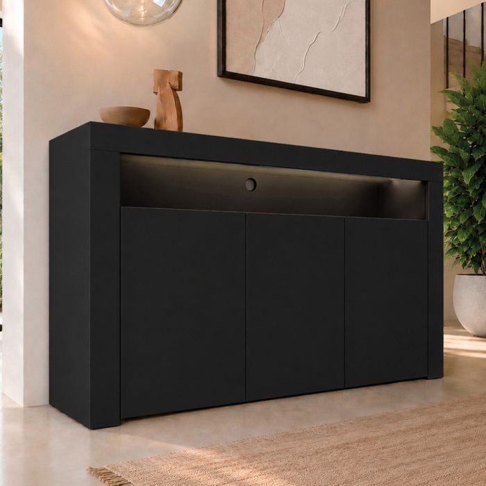 Credenza modello Aker colore nero opaco