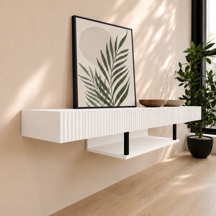 Mobile TV in colore bianco 150cm Renzo
