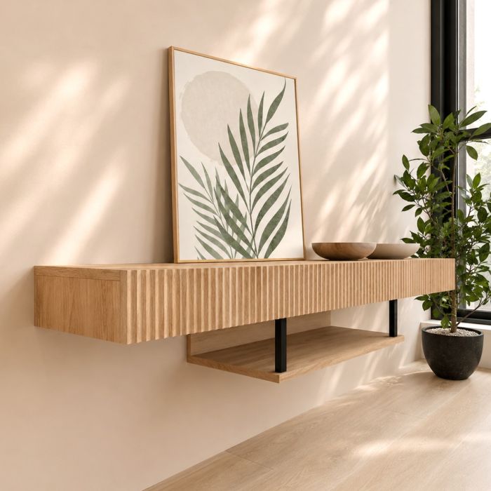 Mobile TV in colore rovere alba 150cm Renzo