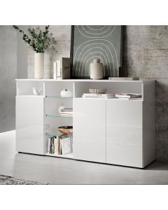 Credenza modello Clark L colore bianco (150x82x40cm)