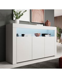 Credenza modello Aker colore bianco opaco
