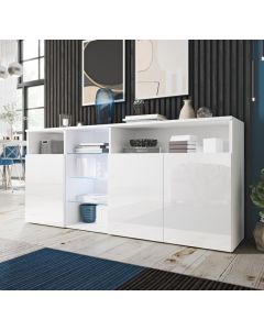 Credenza modello Clark colore bianco (150x70x35cm)