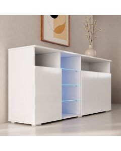 Credenza modello Clark colore bianco (150x70x35cm)
