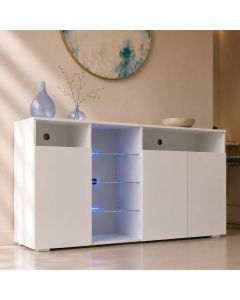 Credenza modello Clark L colore bianco (150x82x40cm)