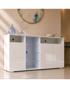 Credenza modello Clark L colore bianco (150x82x40cm)