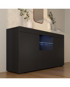 Credenza modello Natolia colore nero opaco 150 x 83 cm.