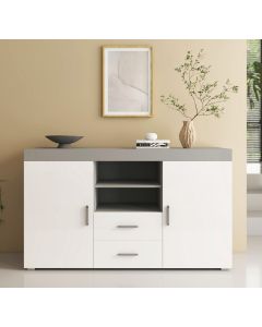 Credenza modello Roque colore grigio e bianco