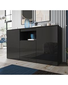 Credenza modello Nevada colore nero (140x80x40cm)