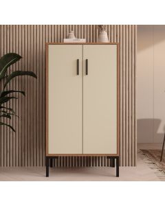 Credenza piccola colore Noce Ambar e Beige 110,5 cm Lander L17
