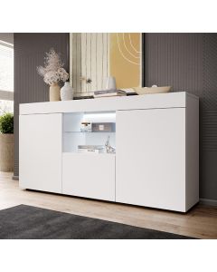 Credenza modello Sefora colore bianco opaco (135x73x34cm)