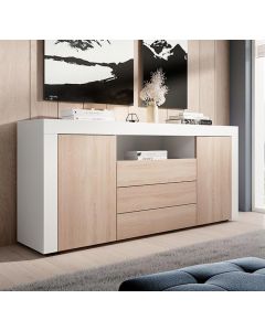 Credenza modello Yanis colore bianco e sonoma 
