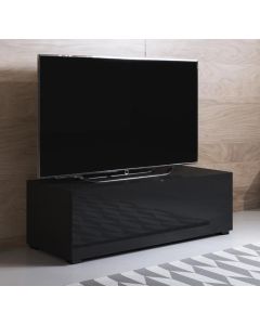 Mobile TV modello Luke H1 (100x32cm) colore nero con piedini standard