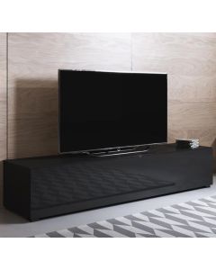 Mobile TV modello Luke H2 (160x32cm) colore nero con piedini standard