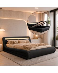 Letto Disengo Contenitore Rodas Nero (180x200cm)