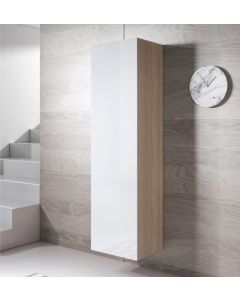 Armadio pensile modello Luke V4 (40x165cm) colore sonoma e bianco