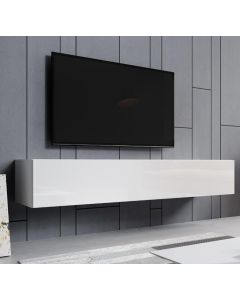 Mobile TV modello Aitana M2 (180x30cm) in colore bianco