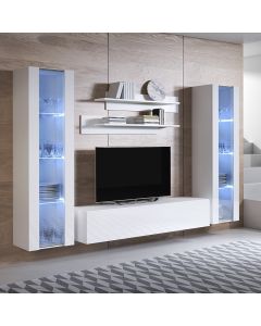 Mobile componibile Luke 8A bianco (2,6m)