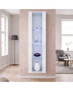 Vetrina pensile verticale Nora V5 (40x170cm) bianco