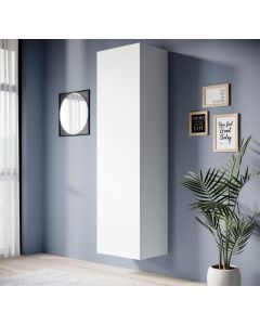 Armadio pensile modello Eliot (40x165cm) colore bianco opaco