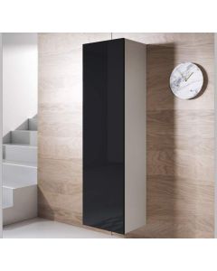 Armadio pensile modello Luke V4 (40x165cm) colore bianco e nero