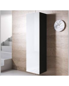 Armadio pensile modello Luke V4 (40x165cm) colore nero e bianco