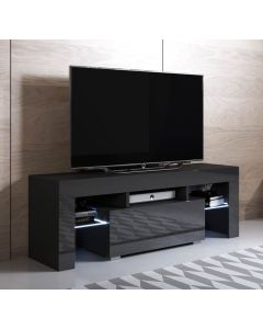 Mobile TV modello Elio (130x45cm) colore nero con LED