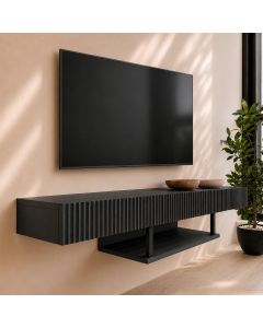 Mobile TV in colore nero 150cm Renzo