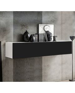 Armadio pensile modello Krista H-160 (160x30cm) bianco e nero