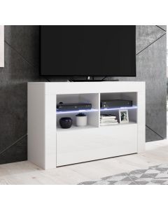 Mobile TV modello Lilian (100x65cm) colore bianco con LED