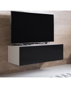 Mobile TV modello Luke H1 (100x30cm) colore bianco e nero