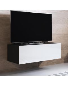 Mobile TV modello Luke H1 (100x30cm) colore nero e bianco