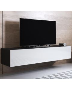 Mobile TV modello Luke H2 (160x30cm) colore nero e bianco