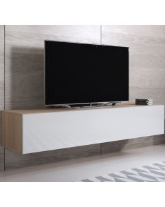 Mobile TV modello Luke H2 (160x30cm) colore sonoma e bianco