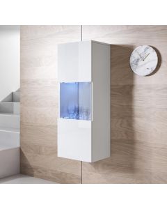 Vetrina pensile modello Luke V3 (40x126cm) colore bianco