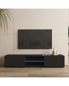 Mobile TV Nero 160 cm con piedini 2 cm Tibi