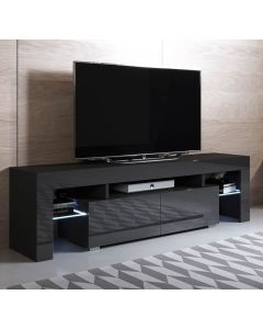 Mobile TV modello Unai (160x45cm) colore nero con LED RGB