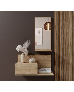 Mobile da ingresso Isabela con cassetto e specchio colore safir