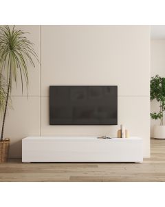 Mobile TV Bianco 160 cm con piedini 2 cm Nora H2