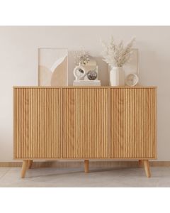 Credenza colore Rovere Alba 120 cm con ante scanalate Renzo
