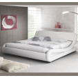 Letto di design Alessia in colore bianco (135x190cm)