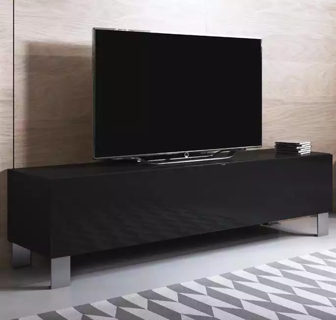 mobile-tv-luke-h2-160x30-piedini-alluminio-nero