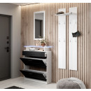 set-da-ingresso-con-specchio-e-attaccapanni-paola-bianco-e-nero