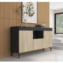 credenza-kai-in-colore-nero-e-sonoma-opaco-130-cm