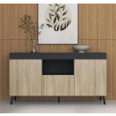 credenza-kai-in-colore-nero-e-sonoma-opaco-130-cm
