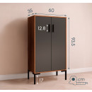 credenza-picola-colore-noce-ambar-grigio-110-cm-lander-l17