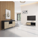 mobile-tv-kai-in-colore-nero-e-sonoma-opaco-100-cm