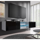 mueble tv tibi blanco negro